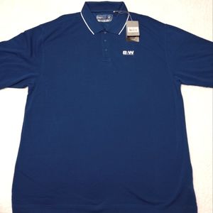 Brand 🆕 XXXL Cutter & Buck Blue Men's Polo Big & Tall Shirt Active Wear